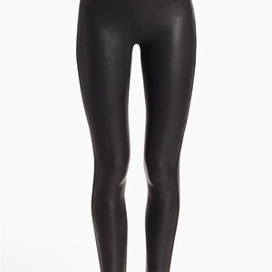 NWT Spanx Black Faux Leather Women's Leggings - Tall